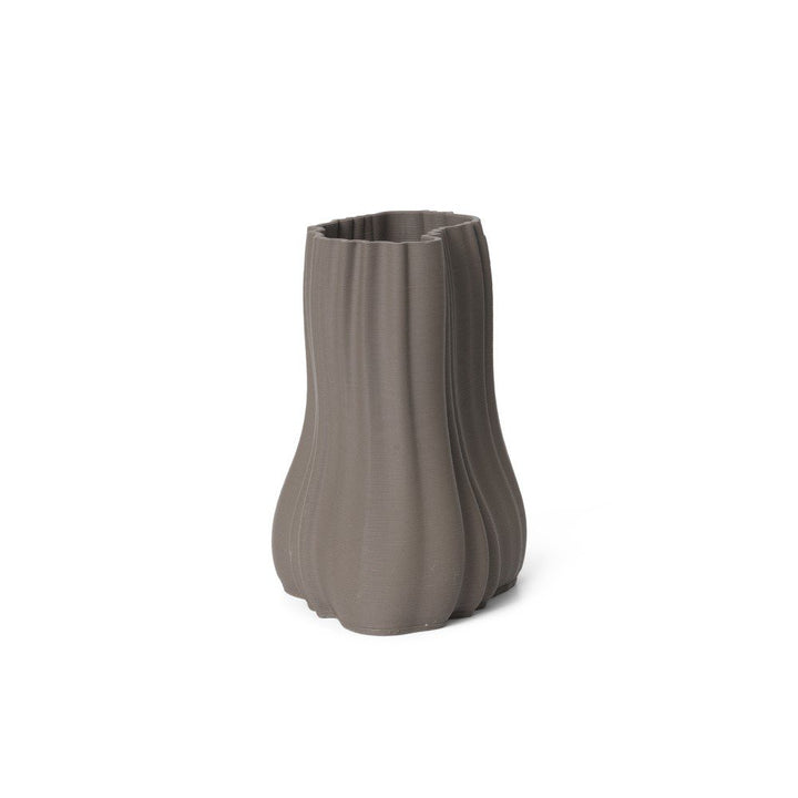 ferm LIVING Moire Vase, H20cm Small, Anthracite