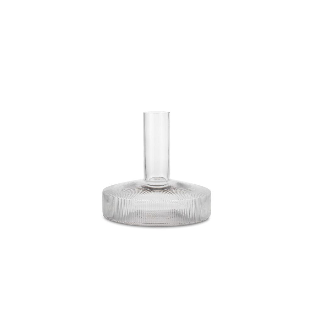 ferm LIVING Ripple Wine Carafe, Clear