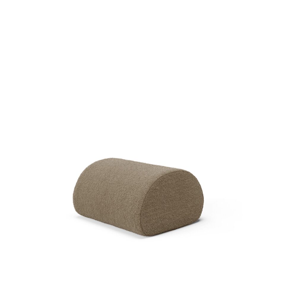 PRE-ORDER │ ferm LIVING Rouli Pouf, Pure Bouclé/Sand