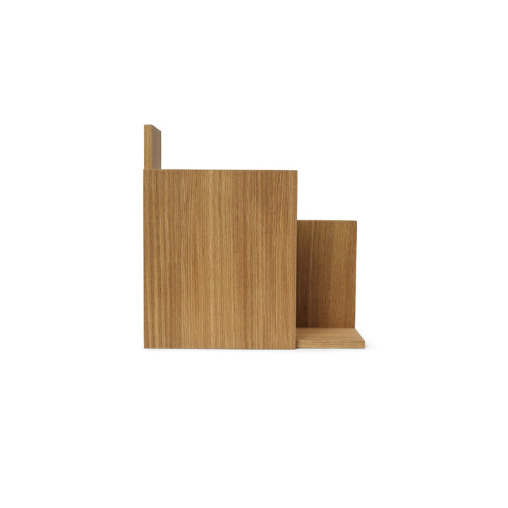 FERM LIVING Stagger Shelf, Oiled Oak, Square