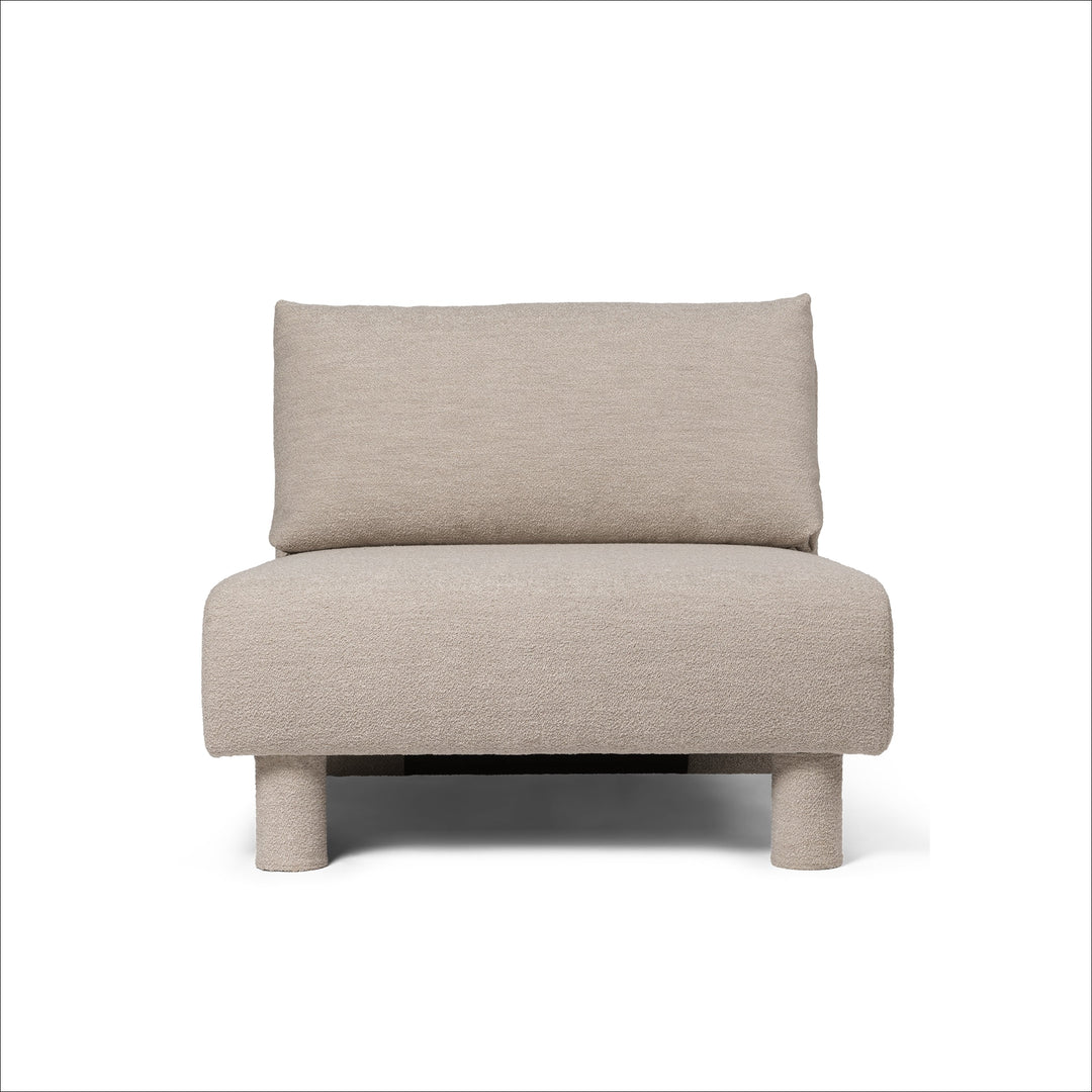 PRE-ORDER │ FERM LIVING Dase Sofa Center, Soft Bouclé, Natural