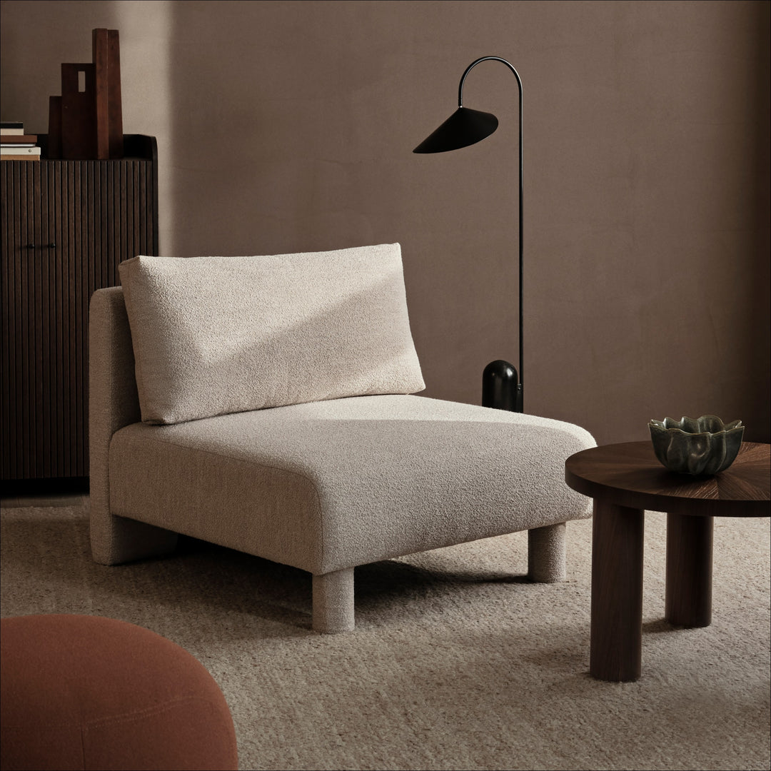 PRE-ORDER │ FERM LIVING Dase Sofa Center, Soft Bouclé, Natural