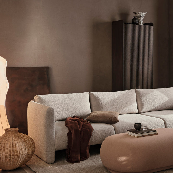 PRE-ORDER │ FERM LIVING Dase Sofa Center, Soft Bouclé, Natural