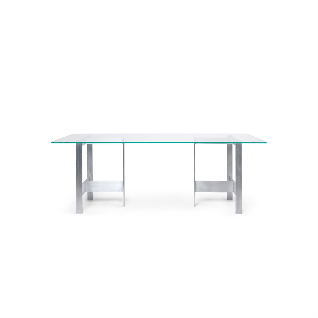 PRE-ORDER │ ferm LIVING Lager Dining Table, 90x200cm, Glass/Aluminium