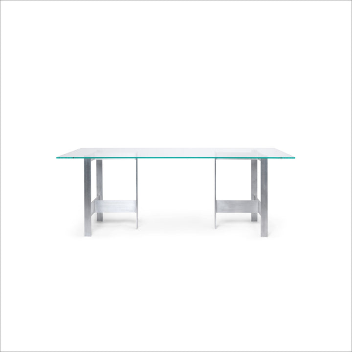 PRE-ORDER │ ferm LIVING Lager Dining Table, 90x200cm, Glass/Aluminium