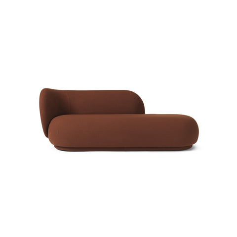 PRE-ORDER │ FERM LIVING Rico Divan Left, Tonus, Red Brown