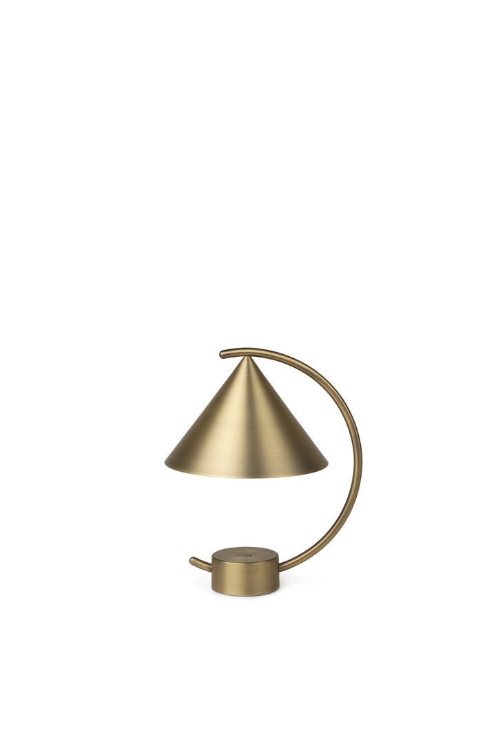 ferm LIVING Meridian Table Lamp, Portable, Brass