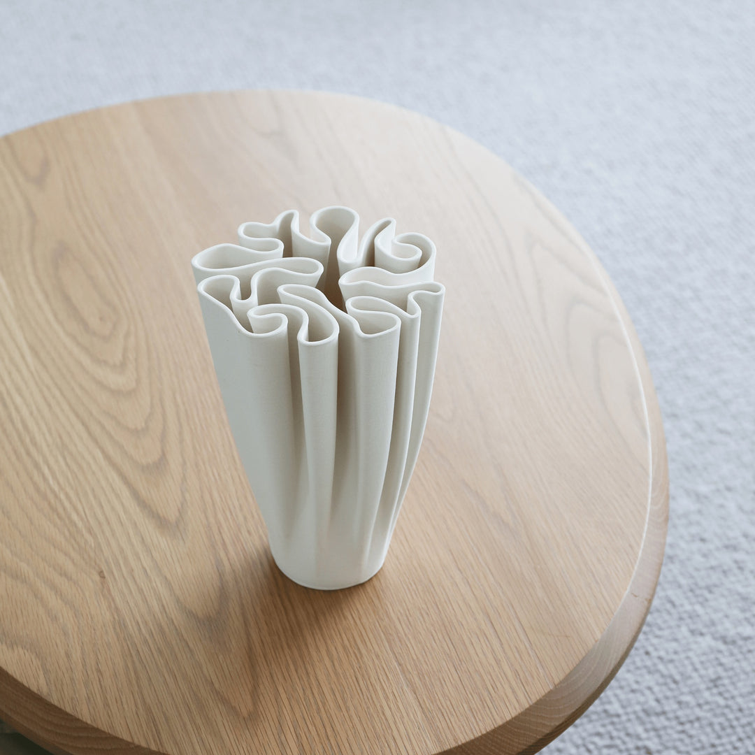 ferm LIVING Dedali Vase, Off-White