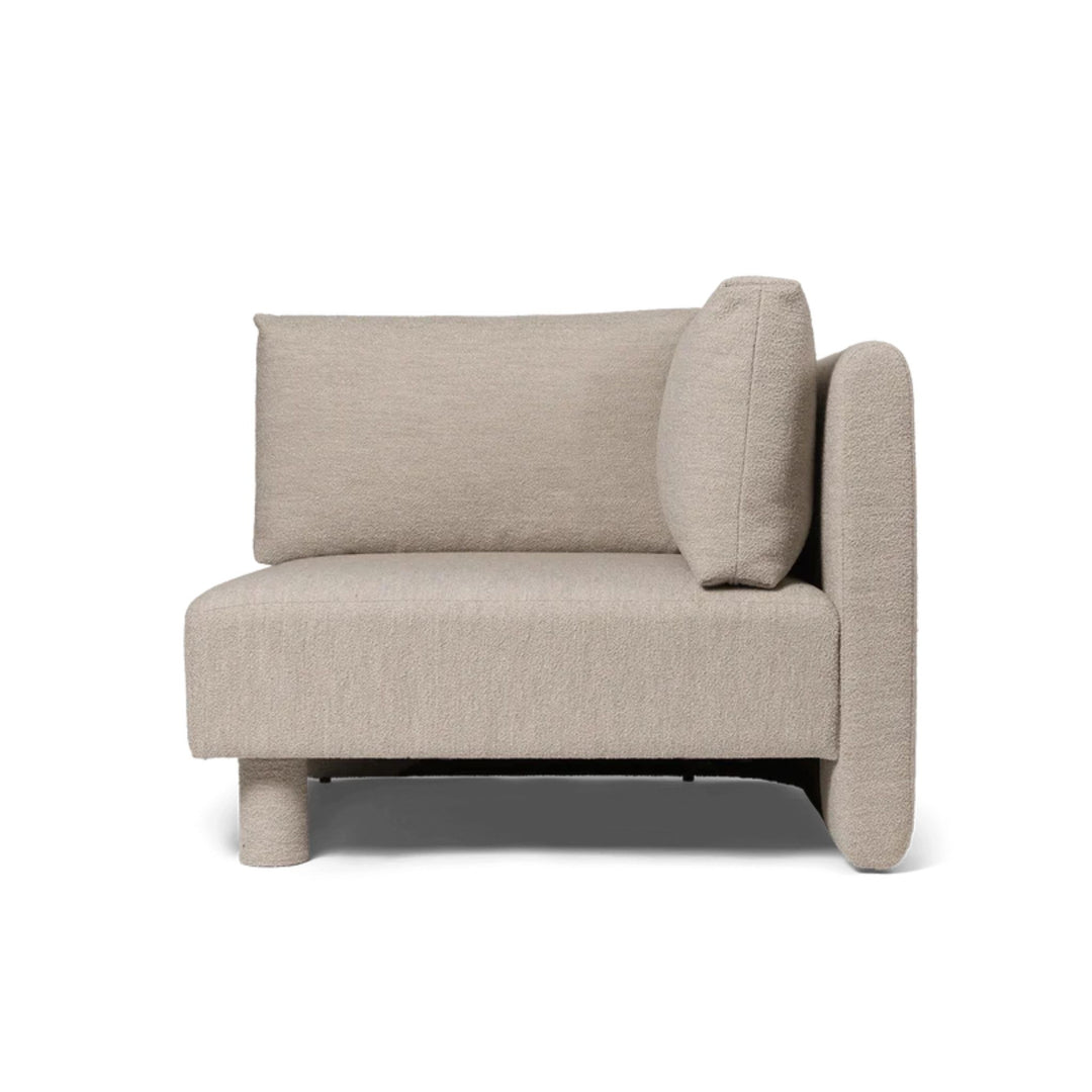 PRE-ORDER │ FERM LIVING Dase Sofa Corner, Soft Bouclé, Natural