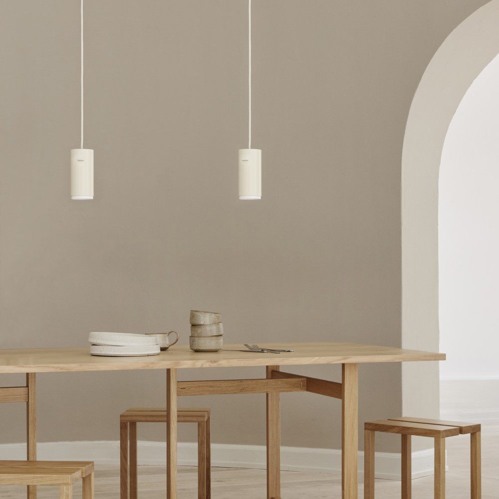 PRE-ORDER | MOEBE Tube Pendant, Small, Beige