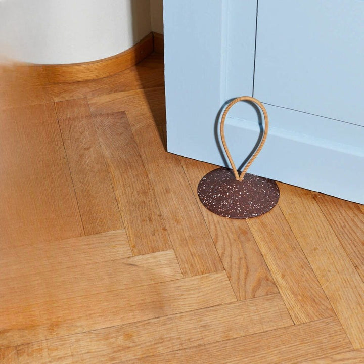 PIDAT STOP Rubber Door Stopper, Brown