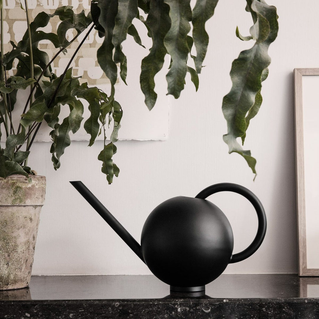 ferm Living Orb Watering Can Black-0