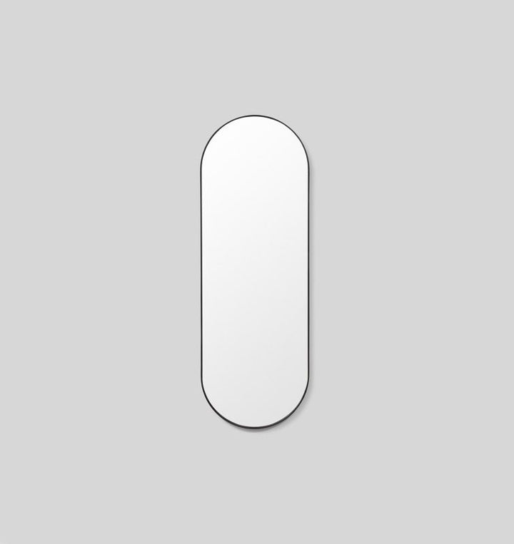 MIDDLE OF NOWHERE Bjorn Oval Mirror Black 50x145cm-19747