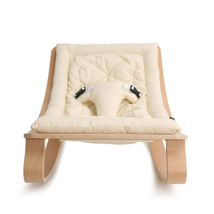 CHARLIE CRANE Baby Rocker LEVO with Organic White Cushion-29677