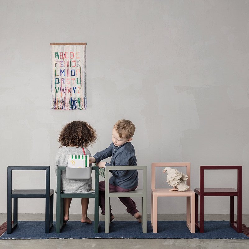 ferm LIVING Little Architect Kids Chair Grey-20433