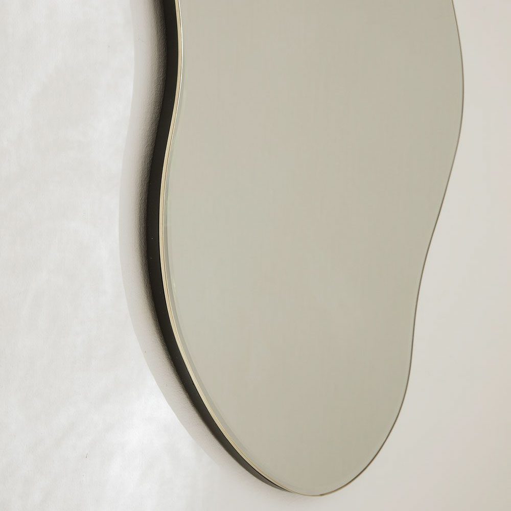FERM LIVING Pond Mirror Large, Brass