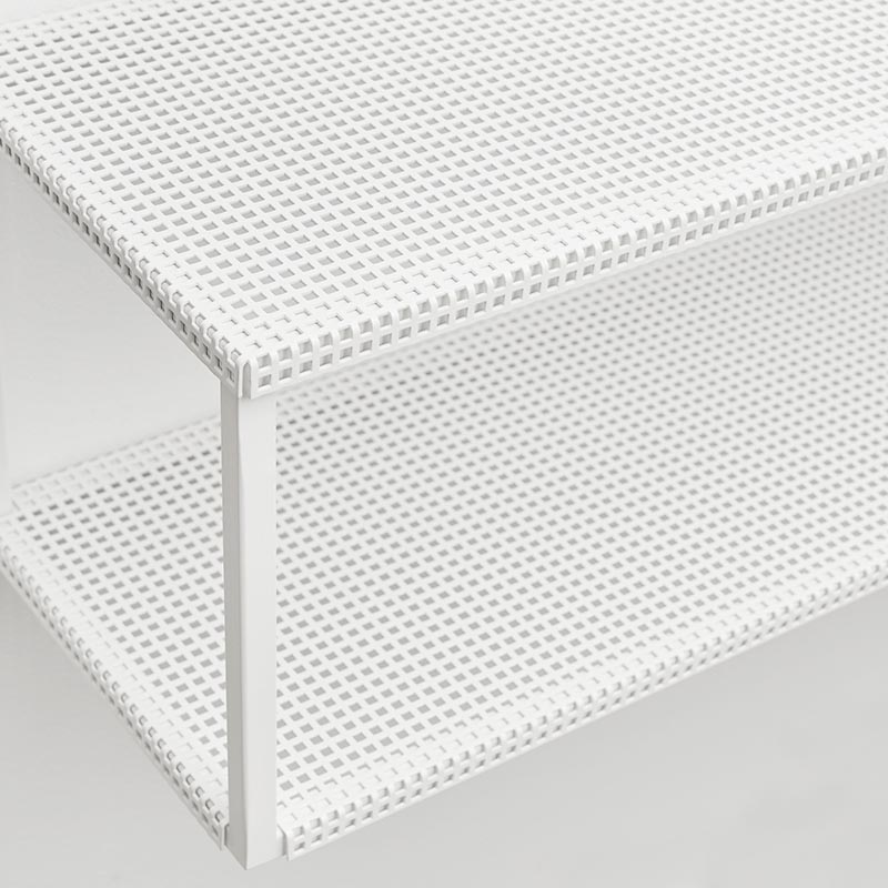 KRISTINA DAM STUDIO Large Grid Wall Shelf White-21331