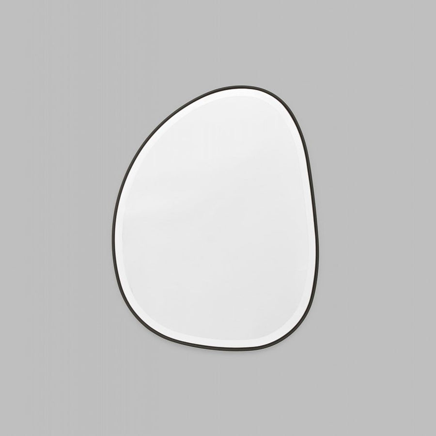 MIDDLE OF NOWHERE Pebble Mirror, Black - 55x70cm-0