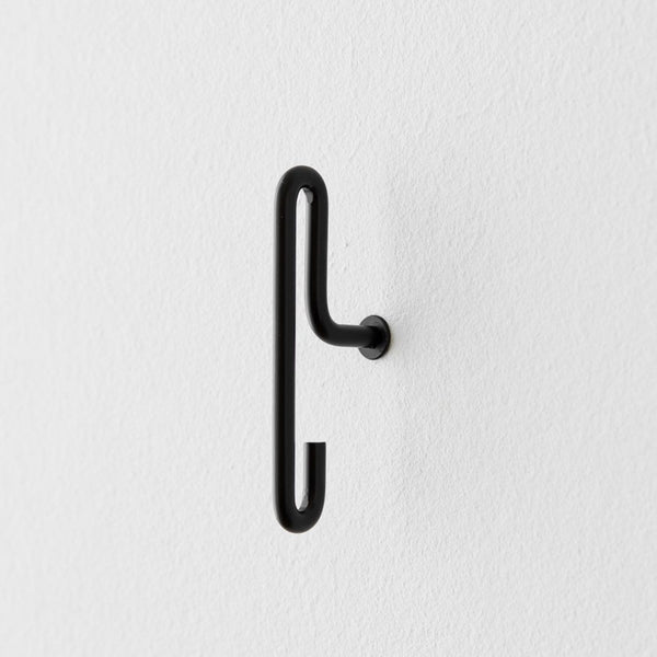 MOEBE Wall Hook, Small, Black (Set of 2)