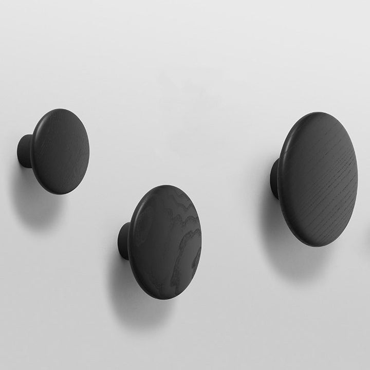 MUUTO The Dots Wall Hook / Door Knob, Black