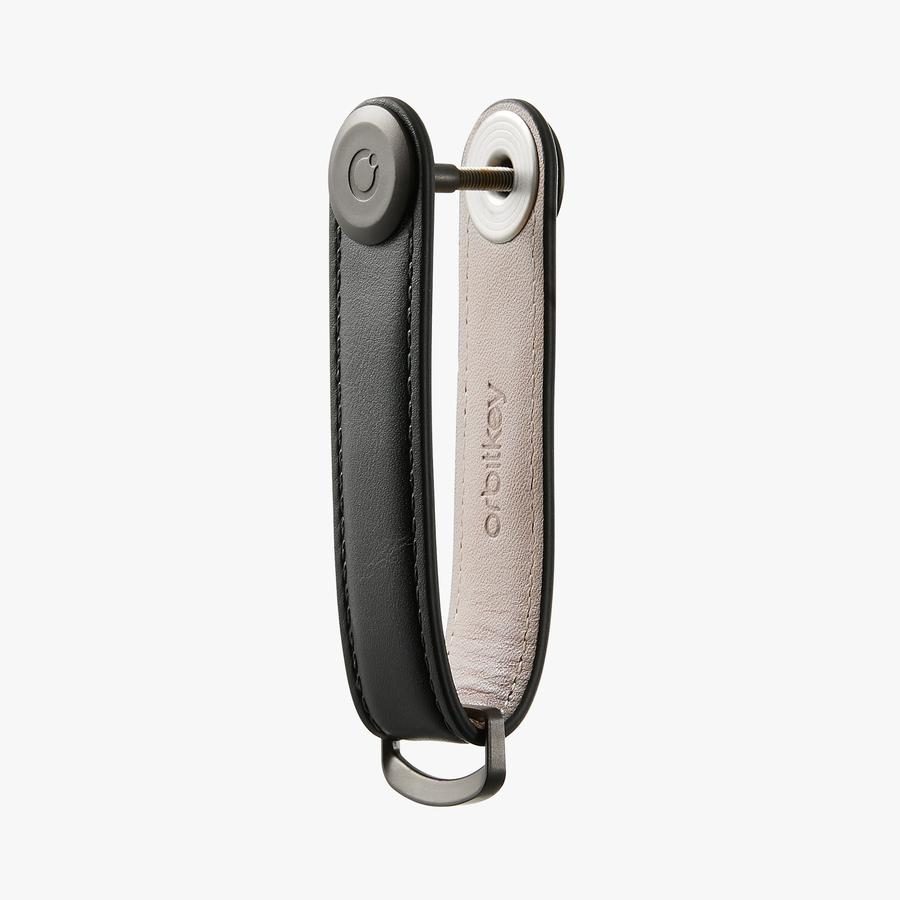 ORBITKEY Key Organiser 2.0 Leather, Black/Black-34404