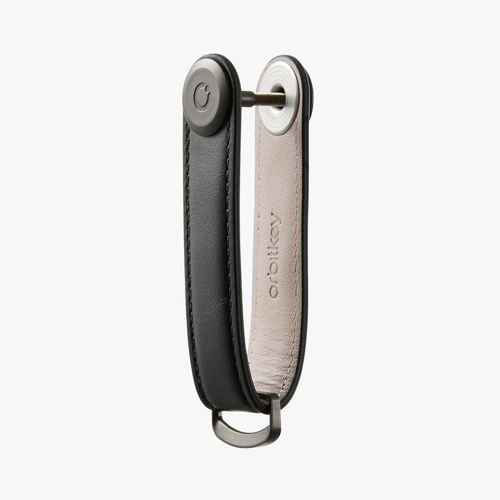 ORBITKEY Key Organiser 2.0 Leather, Black/Black-34404