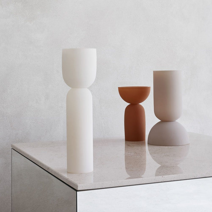 KRISTINA DAM STUDIO Dual Vase, Sand-0