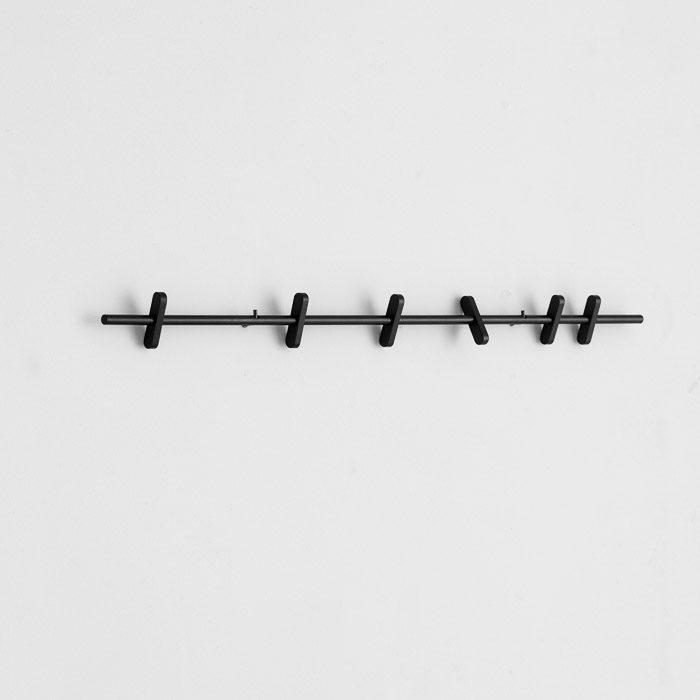 MOEBE Coat Rack, Black 70cm