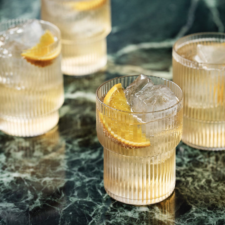 ferm LIVING Ripple Glasses (Set of 4) or Carafe-15054