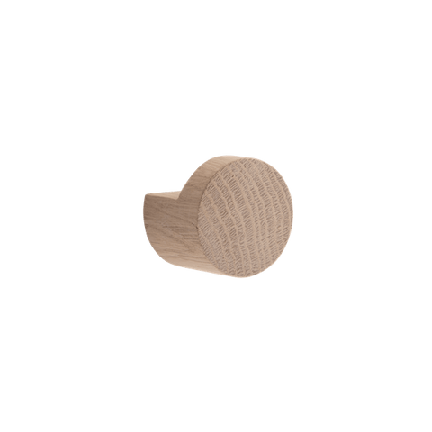 EKTA LIVING Wood Knot Hook, Medium, D3.5cm, Natural Oak
