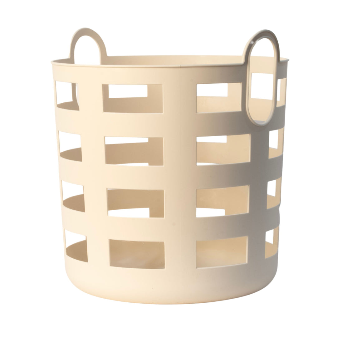 ENKEL STUDIO Storage and Laundry Basket, Large, Sand (Set of 2)