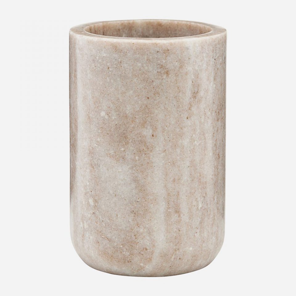 BEIGE MARBLE TUMBLER - Beige