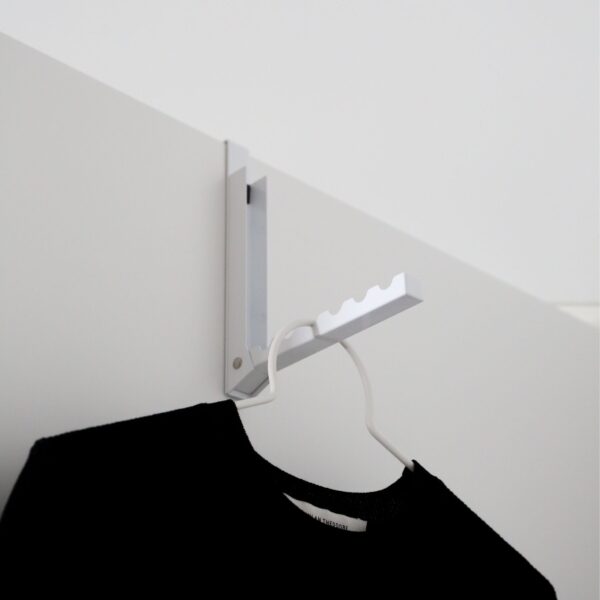 YAMAZAKI Smart Storage Over the Door Hanger Rack, White