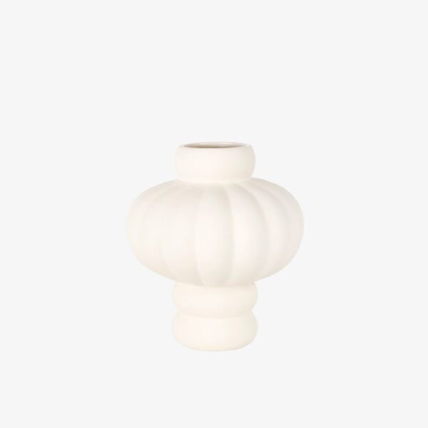LOUISE ROE Ceramic Balloon Vase 02, H20cm, Raw White