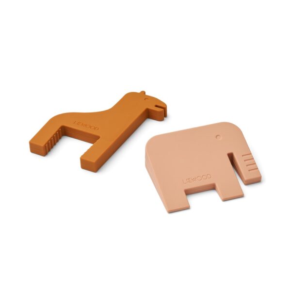 LIEWOOD Toke Door Stopper, Tuscany Rose/Mustard (2-Pack)