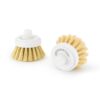 DESIGNSTUFF Eco Dish Brush Replacement Head, White (Set of 2)