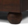 ferm LIVING Pearl Legs, Dark Stained Beech, H10cm (Set of 4)