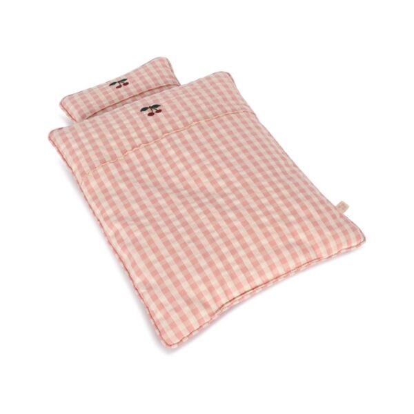 KONGES SLØJD Doll Bedding, Powder Pink/Check