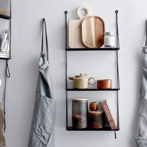 BLOOMINGVILLE Walter Shelf, Black, Metal | Designstuff