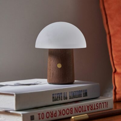 Mini Alice mushroom shaped portable night light to set a calming and relaxing mood.