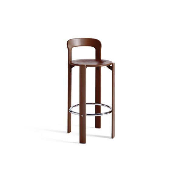 HAY Rey Bar Stool High, 75cm, Umber Brown