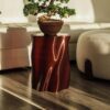 SPECIAL STUDIO Lulu Stool, Medium H45cm, Amber Gloss