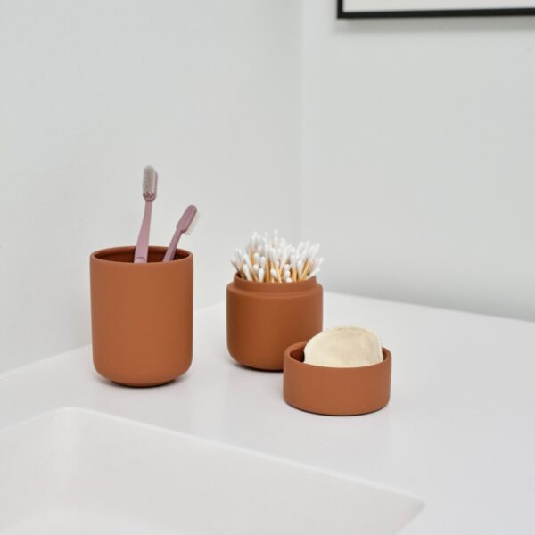 ZONE DENMARK Ume Tumbler/Toothbrush Mug, Terracotta