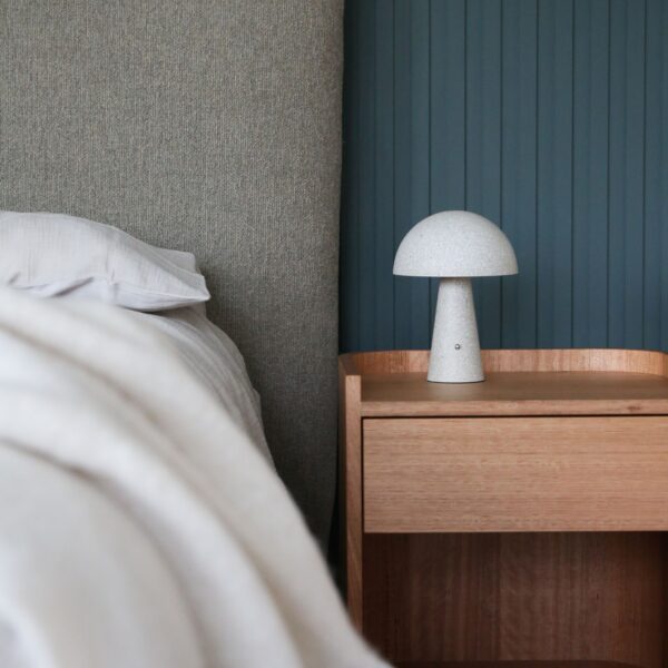 DESIGNSTUFF Loui Portable Table Lamp, Sand