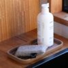 DESIGNSTUFF Sink Tray and Sponge Holder Silicone, Camel