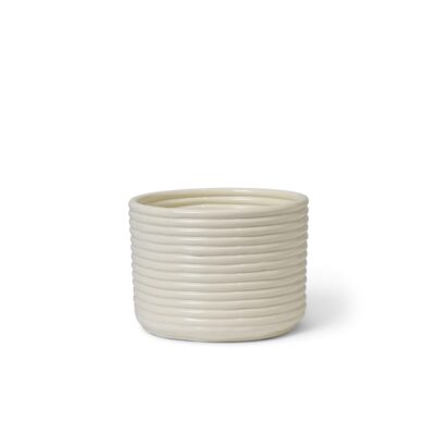 ferm LIVING Corduroy Pot, Off-White