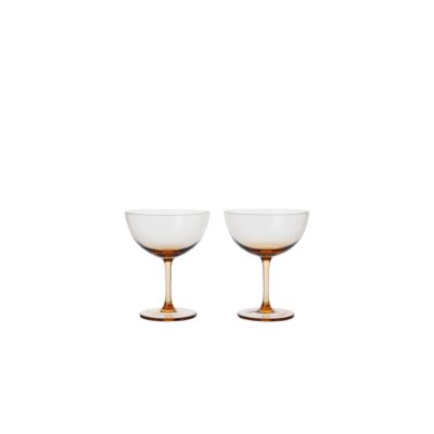 ferm LIVING Host Cocktail Glasses, Blush (Set of 2)